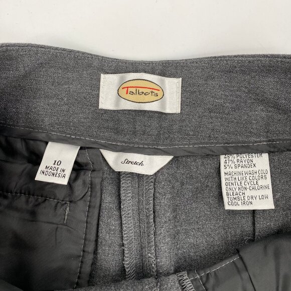 Talbots Gray Straight Leg Trousers | Size 10 for Every Occasion - Picture 7 of 7